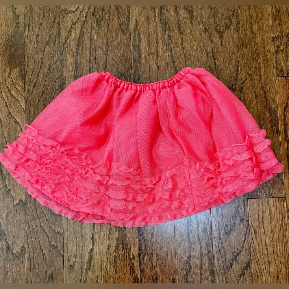 Gymboree Pink Coral Reef Palm Beach Girls Ruffled Tutu Skirt 4T NWT